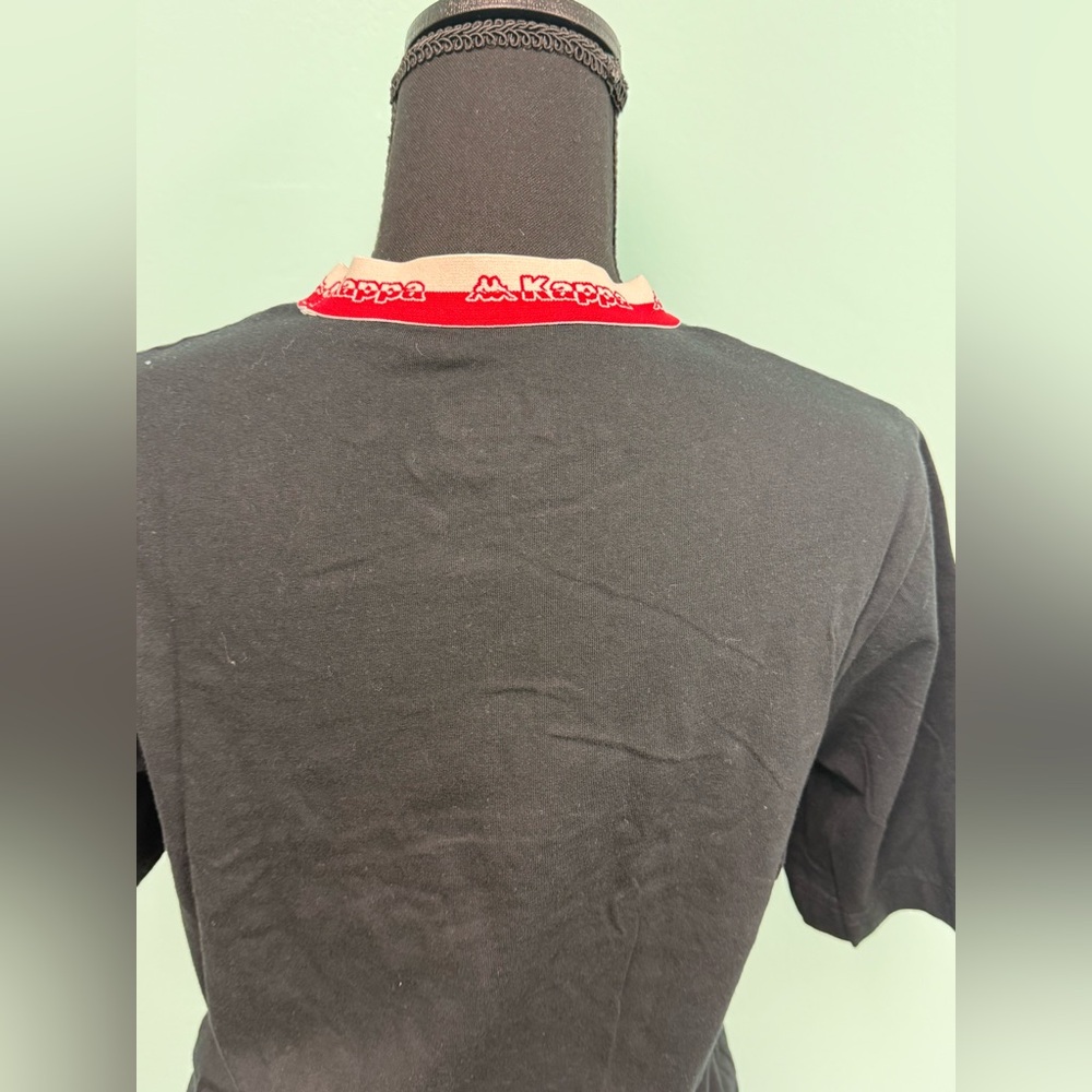Kappa black short-sleeve T-shirt featuring the Omini logo size s. - Picture 5 of 6